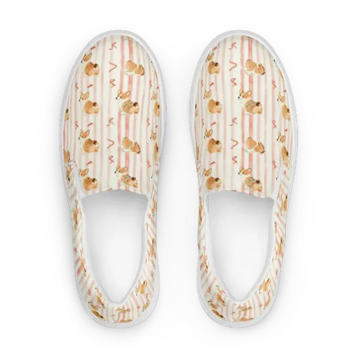 Rosebud Rover on a Women's Slip-On Canvas Shoes