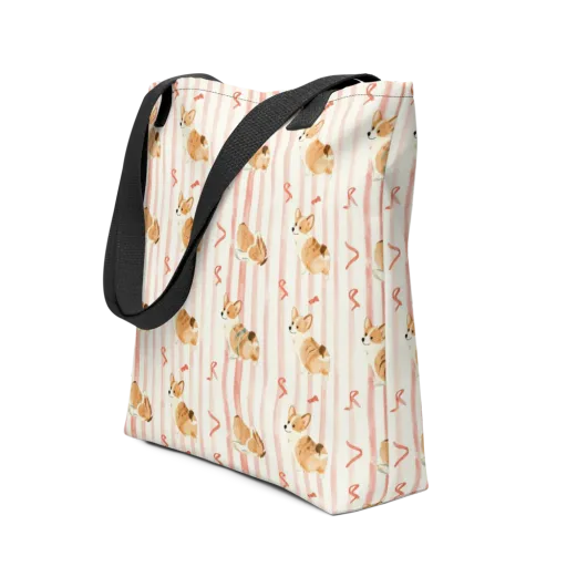 Rosebud Rover on a Tote Bag