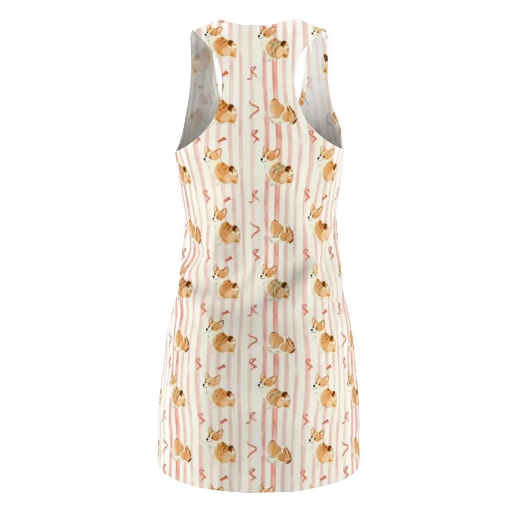Rosebud Rover on Racerback Dress — Back