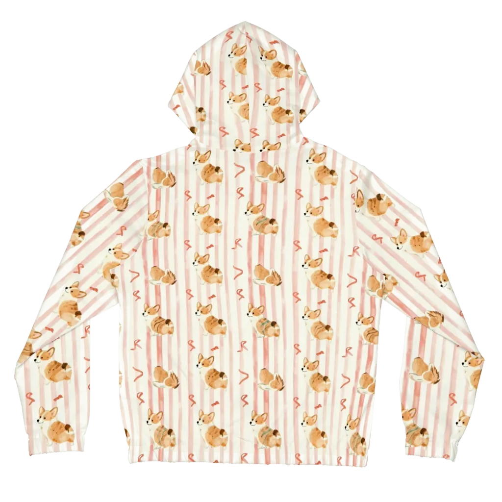 Rosebud Rover on Women's Full-Zip Hoodie — Back
