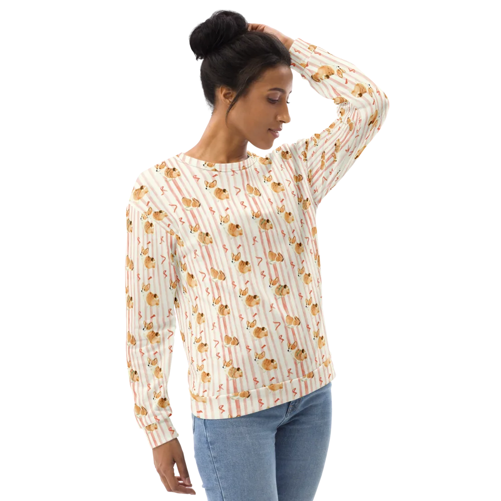 Rosebud Rover on Sweatshirt — Right Front