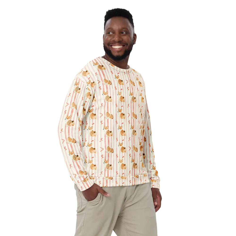 Rosebud Rover on Sweatshirt — Front