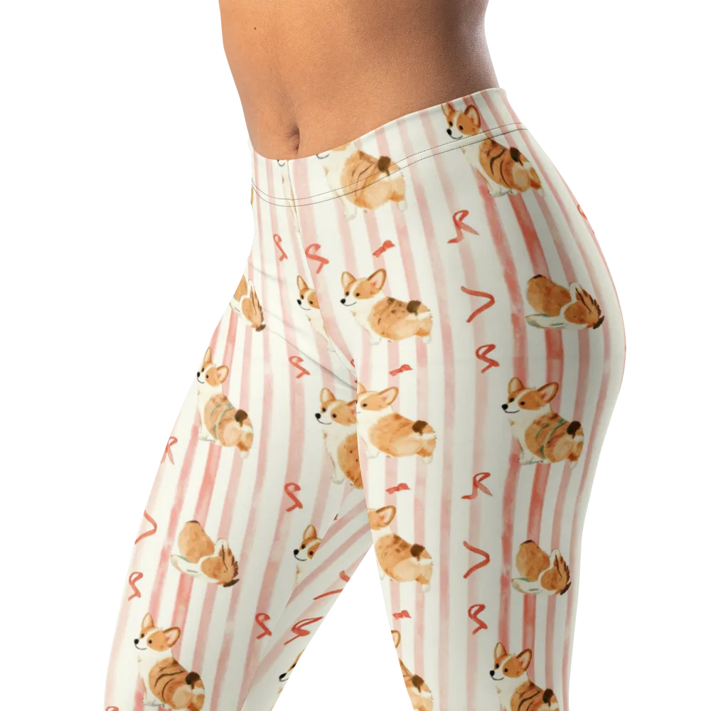 Rosebud Rover on Leggings — Left Front