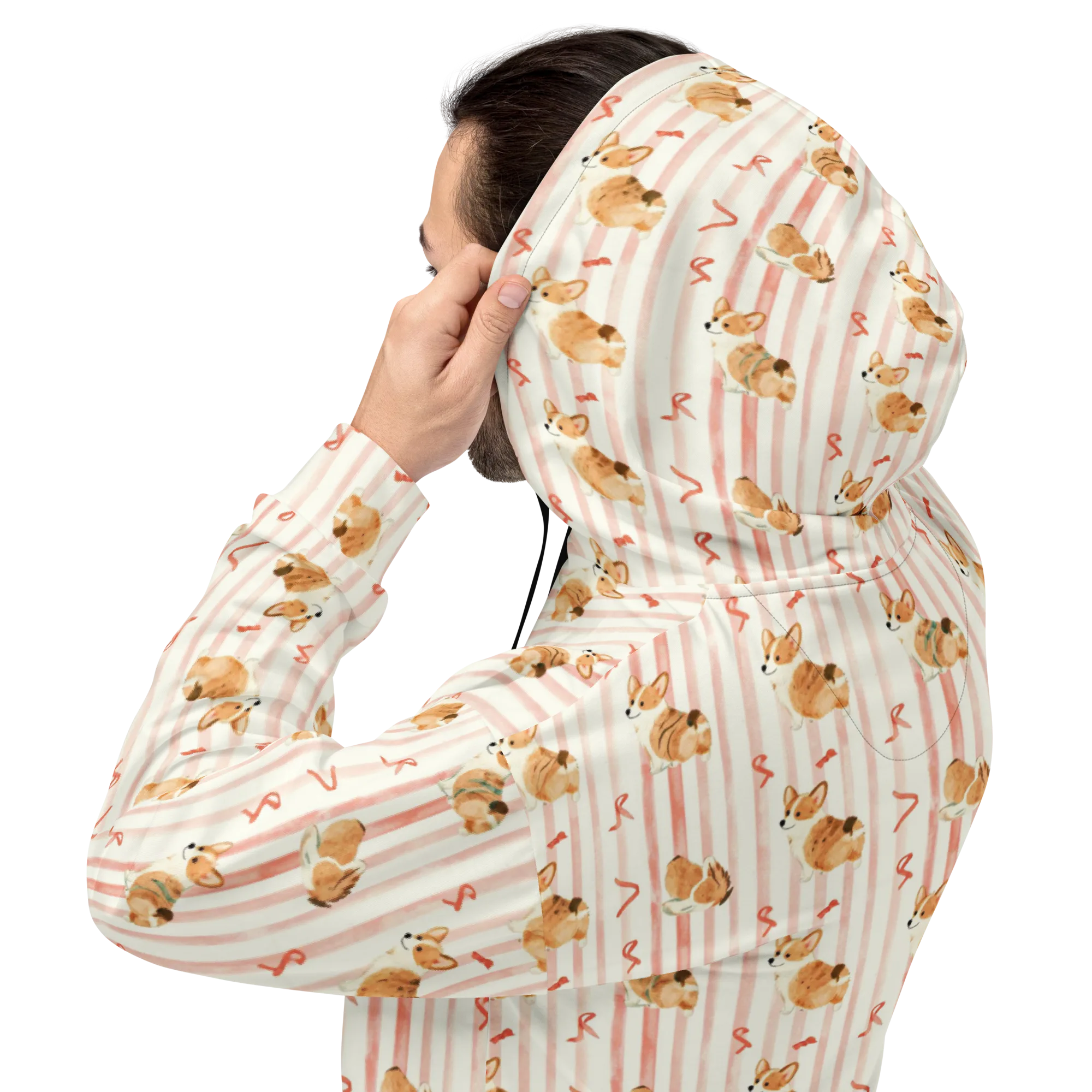 Rosebud Rover on Hoodie — Back