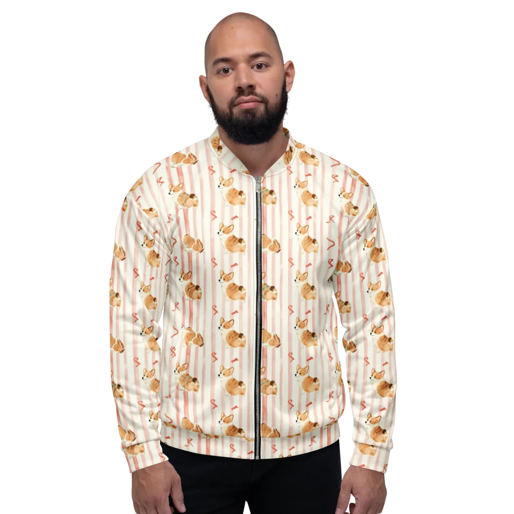 Rosebud Rover on Bomber Jacket — Front