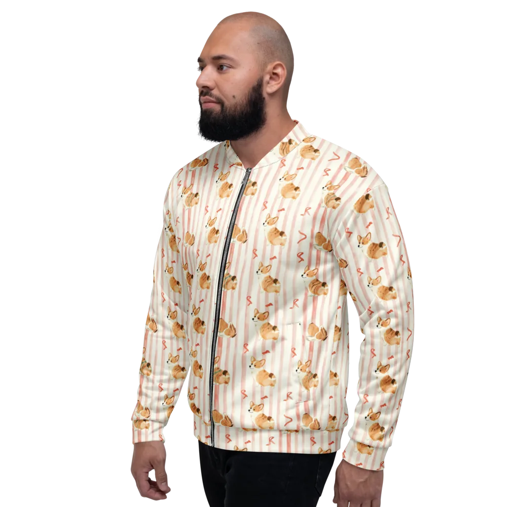 Rosebud Rover on Bomber Jacket — Left