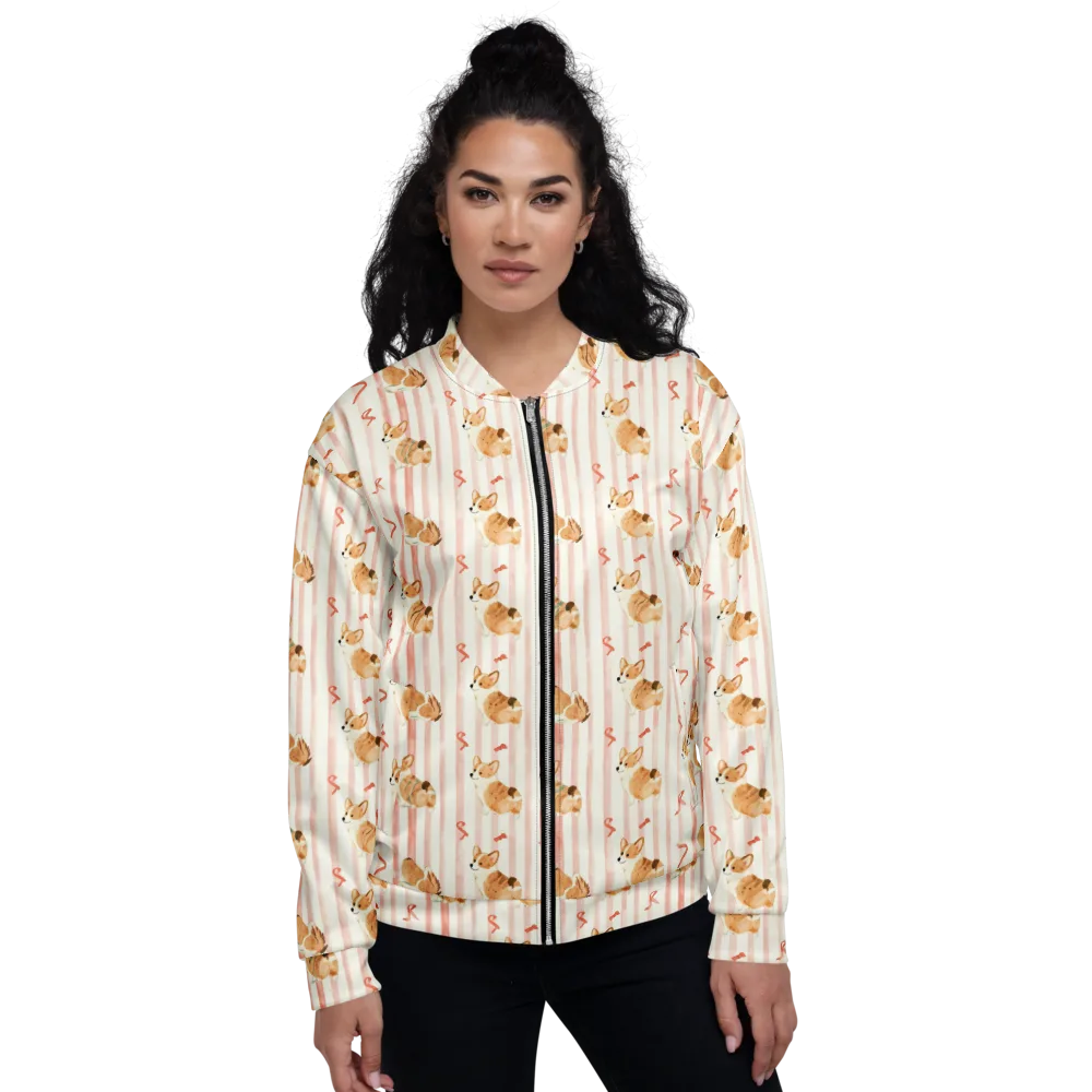 Rosebud Rover on Bomber Jacket — Front