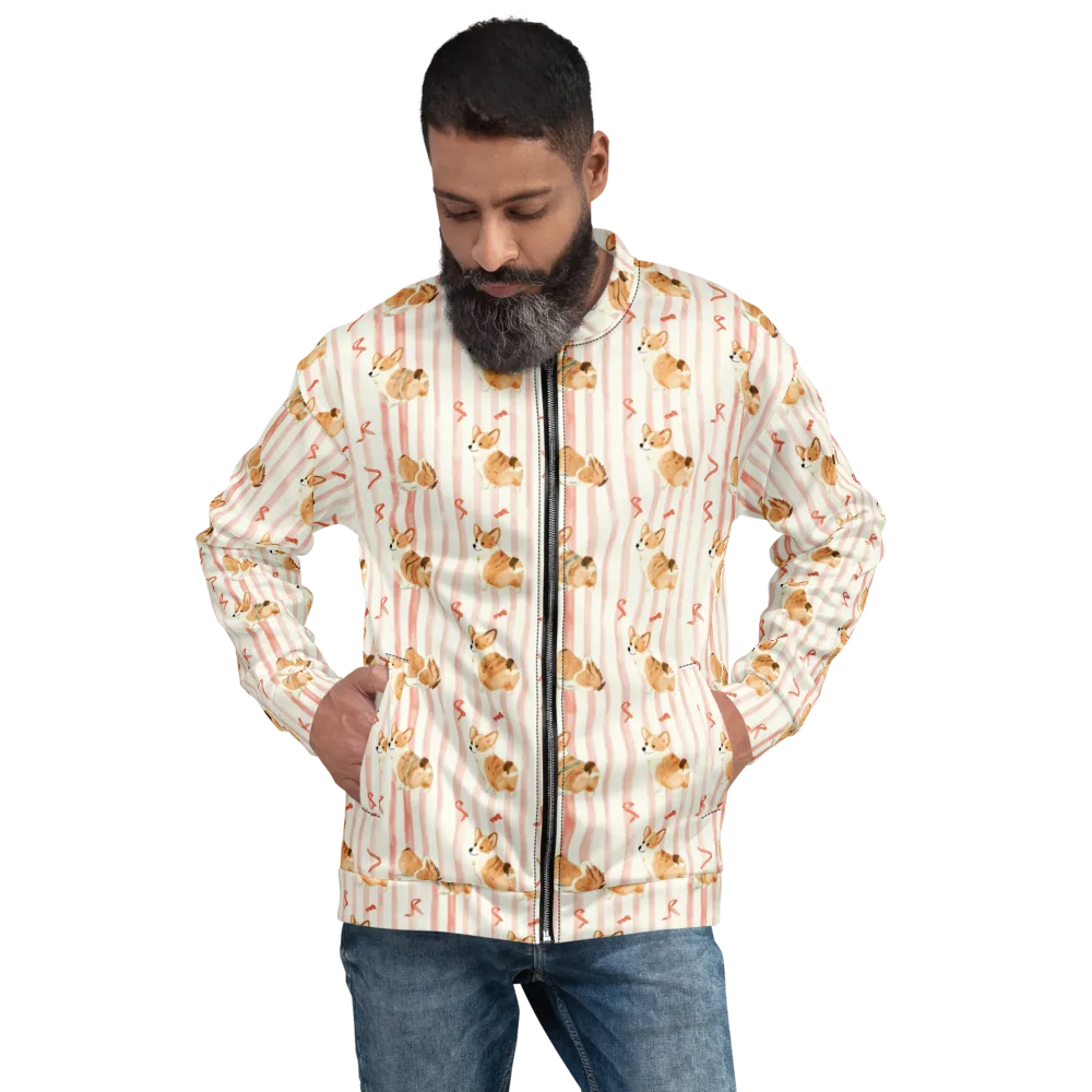 Rosebud Rover on Bomber Jacket — Front