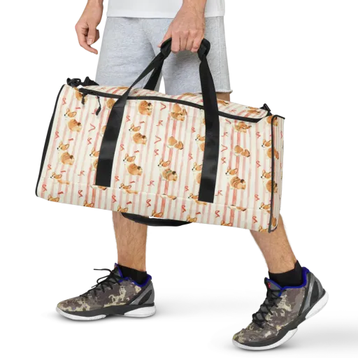 Rosebud Rover on a Duffle Bag