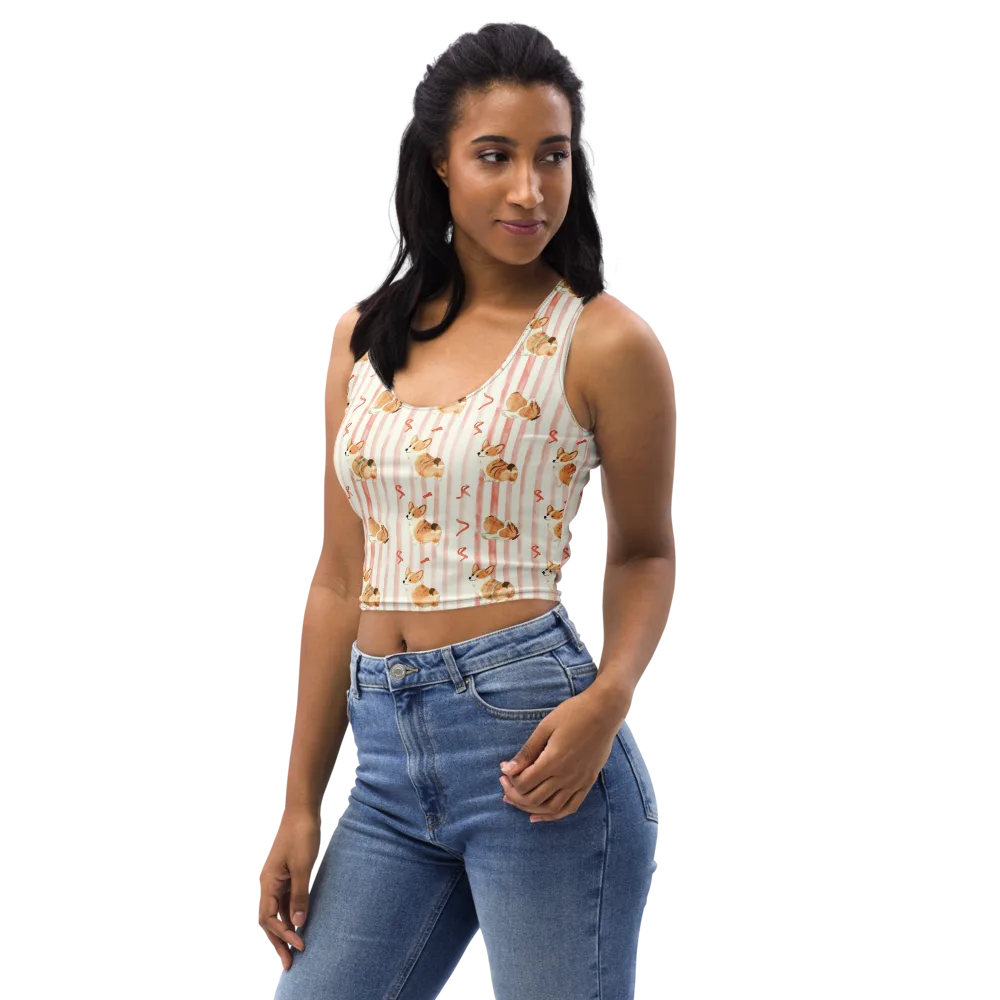 Rosebud Rover on Crop Top — Left Front