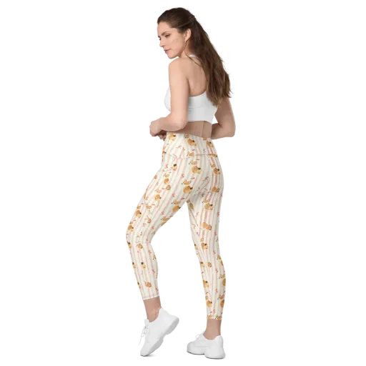 Rosebud Rover on a Leggings with Pockets