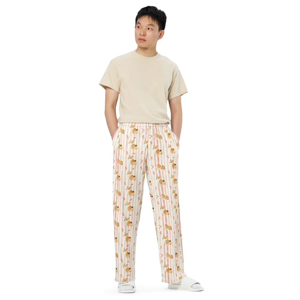 Rosebud Rover on Wide-Leg Pants — Front