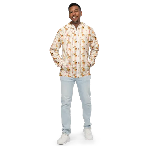 Rosebud Rover on a Men's Windbreaker