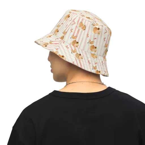 Rosebud Rover on a Reversible Bucket Hat