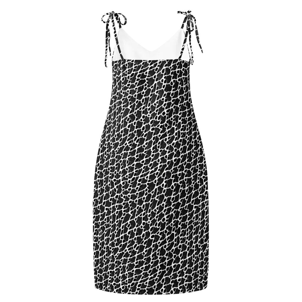 Inkstone Mosaic on Slip Dress — Back