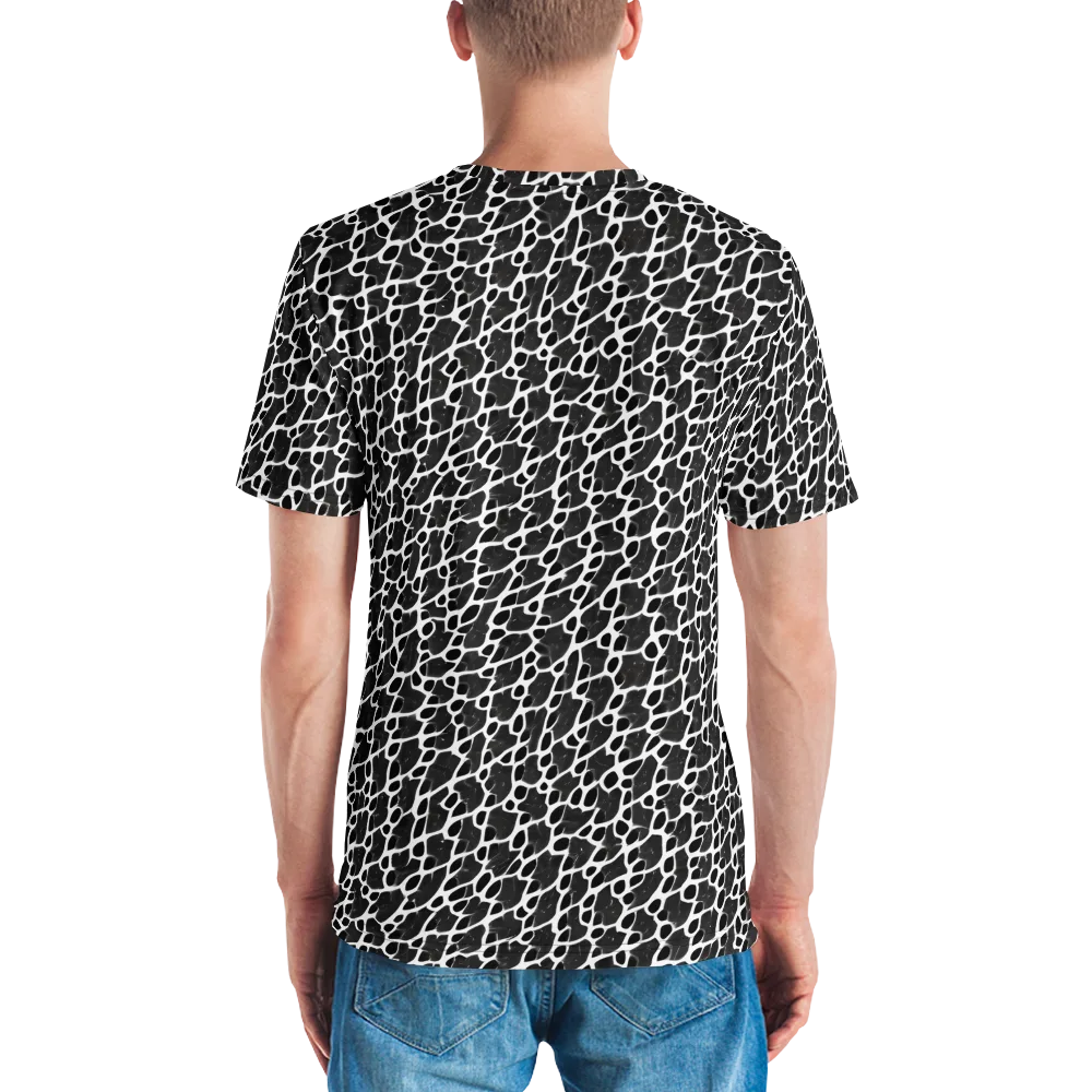 Inkstone Mosaic on Men's Crew Neck T-Shirt — Back