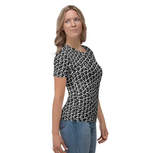Inkstone Mosaic on a Women's Crew Neck T-Shirt