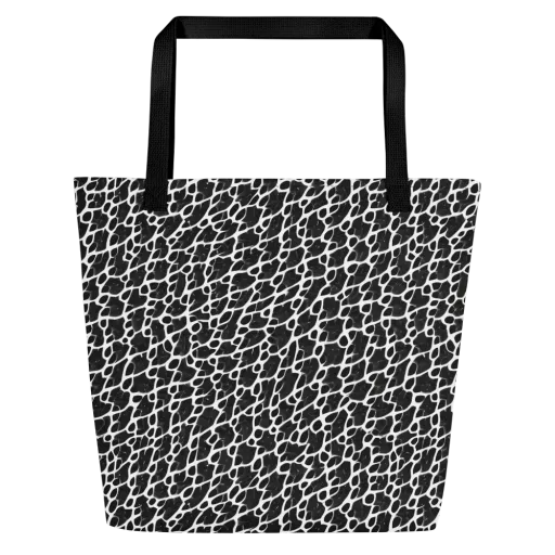 Inkstone Mosaic on a Large Tote Bag W/ Pocket