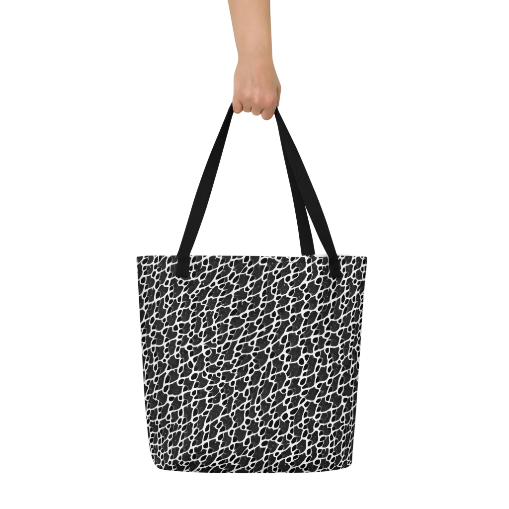 Inkstone Mosaic on Large Tote Bag W/ Pocket — Front
