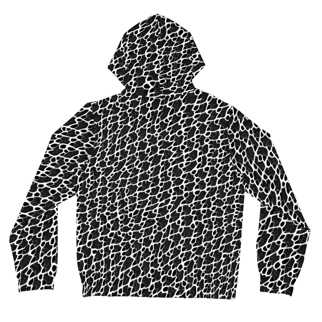 Inkstone Mosaic on Women's Full-Zip Hoodie — Back
