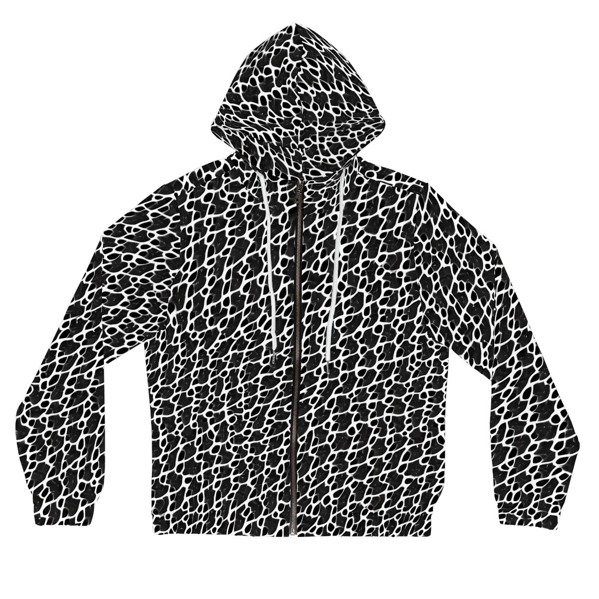 Inkstone Mosaic on Women's Full-Zip Hoodie — Front