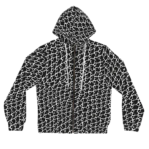 Inkstone Mosaic on a Women's Full-Zip Hoodie