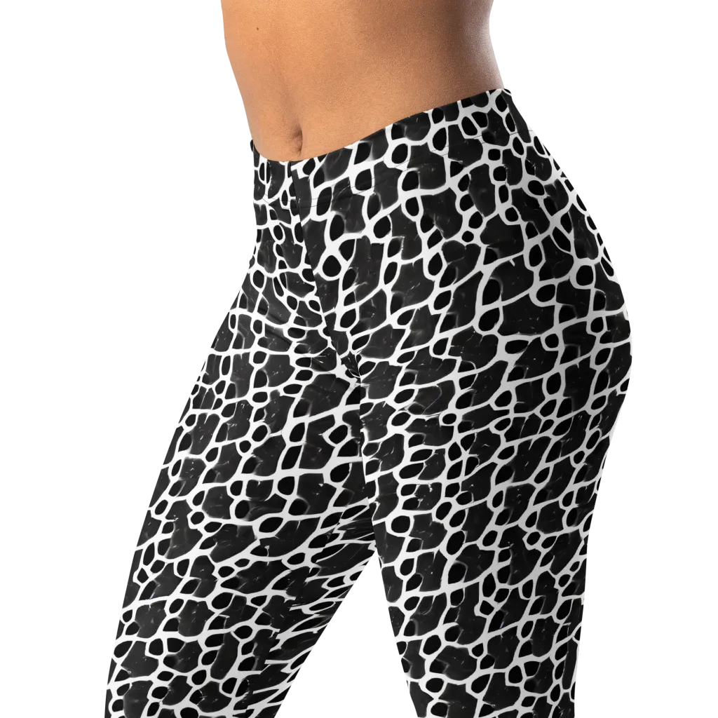 Inkstone Mosaic on Leggings — Left Front