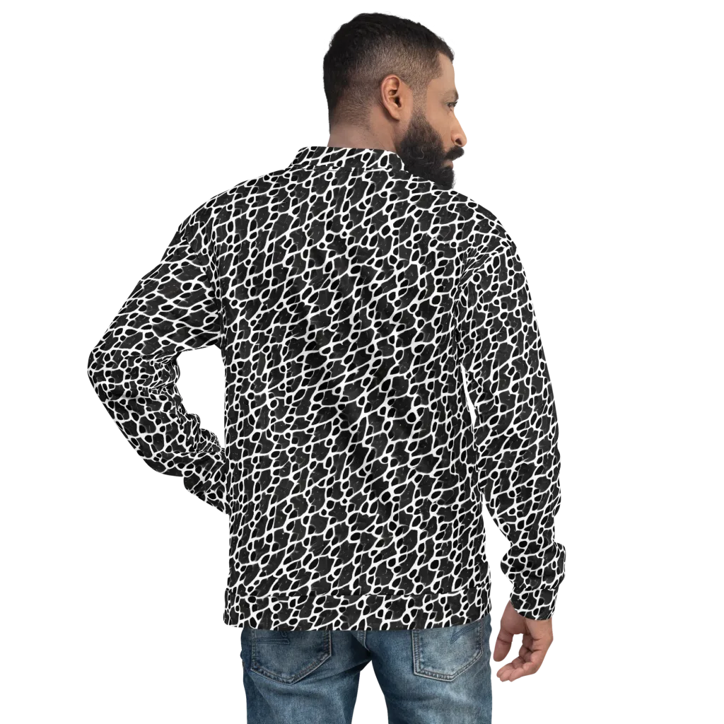 Inkstone Mosaic on Bomber Jacket — Back
