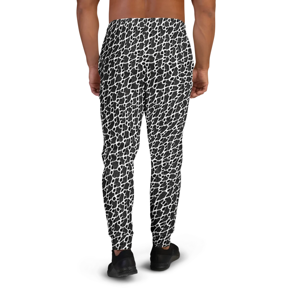 Inkstone Mosaic on Men's Joggers — Back