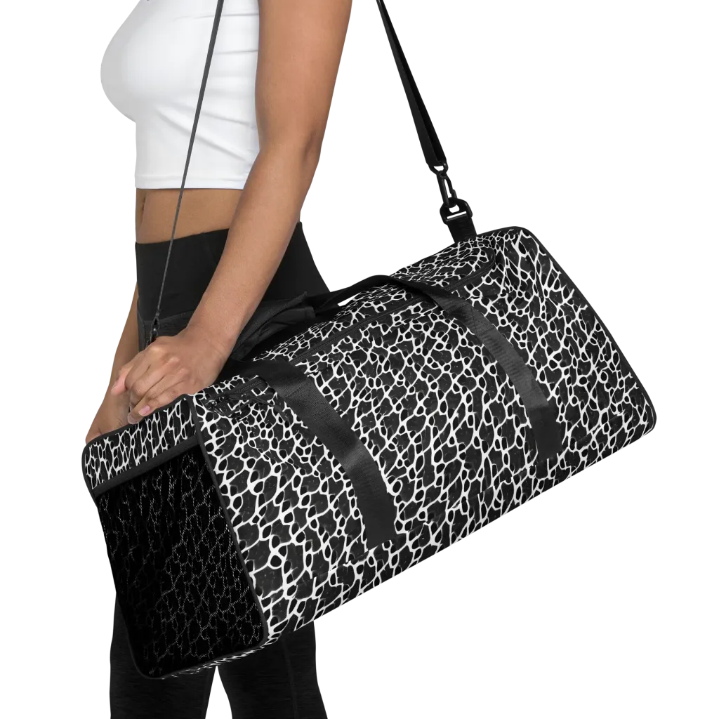 Inkstone Mosaic on Duffle Bag — Front