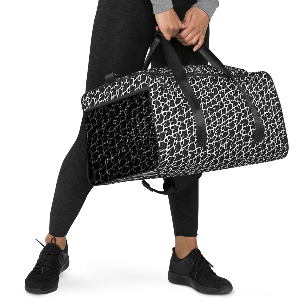 Inkstone Mosaic on Duffle Bag — Right Front