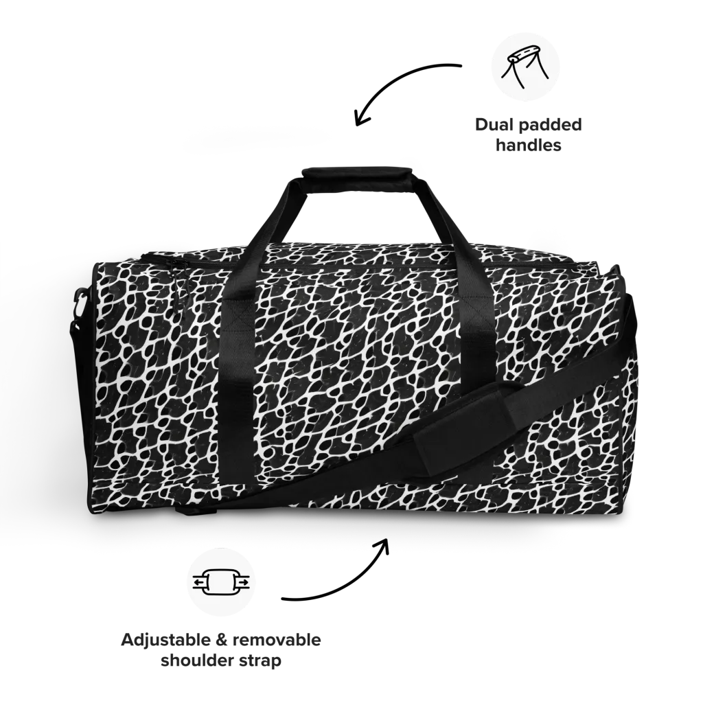 Inkstone Mosaic on Duffle Bag — Front