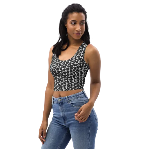 Inkstone Mosaic on a Crop Top