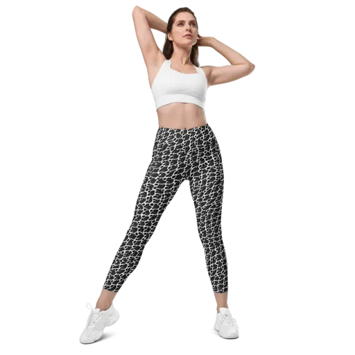 Inkstone Mosaic on a Leggings with Pockets