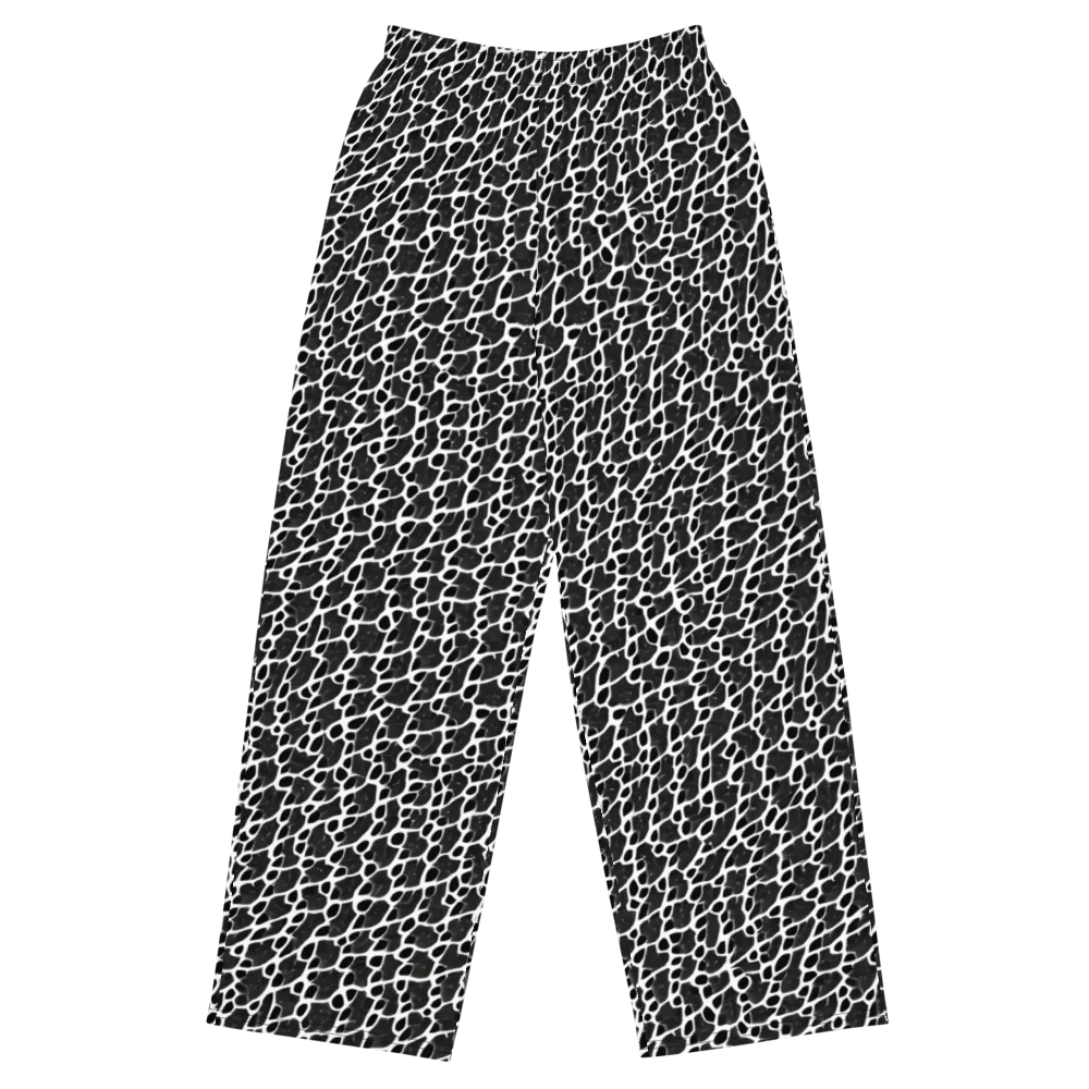 Inkstone Mosaic on Wide-Leg Pants — Front