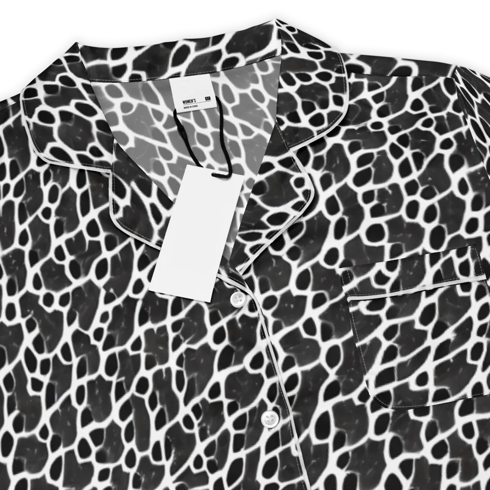 Inkstone Mosaic on Women's Short Sleeve Pajama Top — Product details
