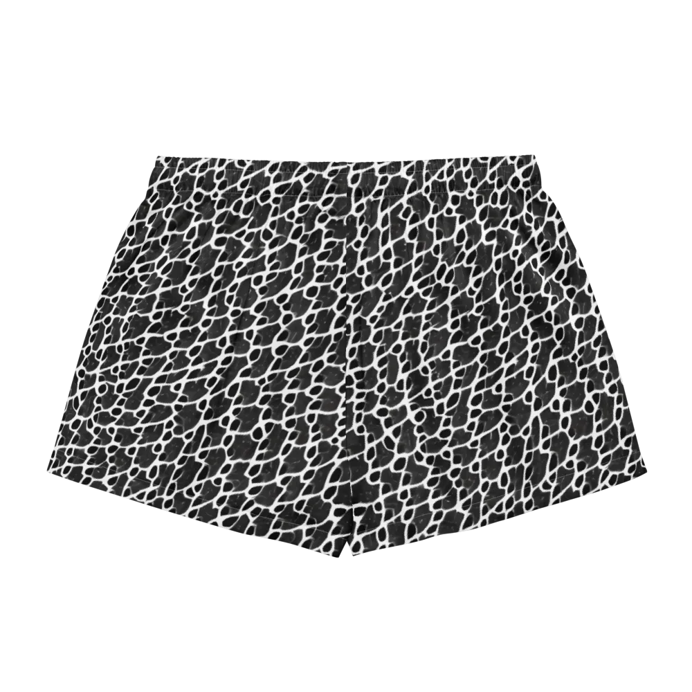 Inkstone Mosaic on Women's Pajama Shorts — Back