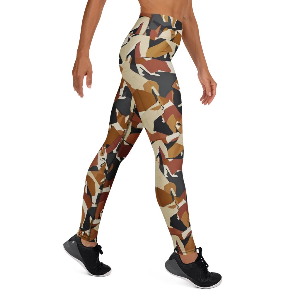 Rustic Paws on Yoga Leggings — Right