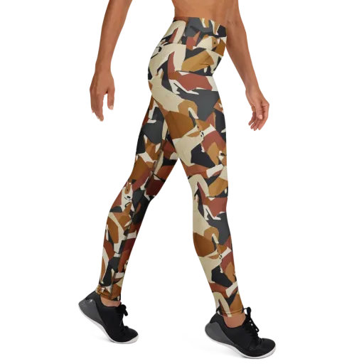 Rustic Paws on a Yoga Leggings