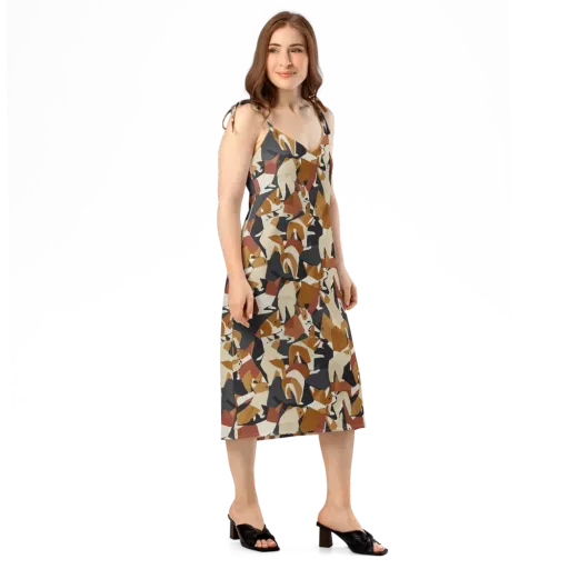 Rustic Paws on a Slip Dress