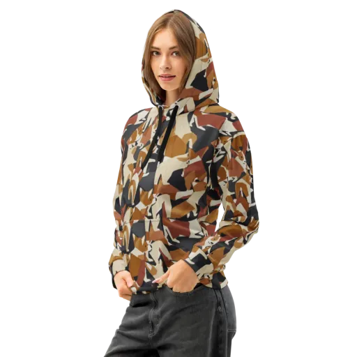 Rustic Paws on a Cotton Hoodie
