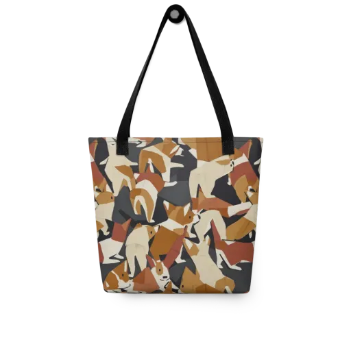 Rustic Paws on a Tote Bag