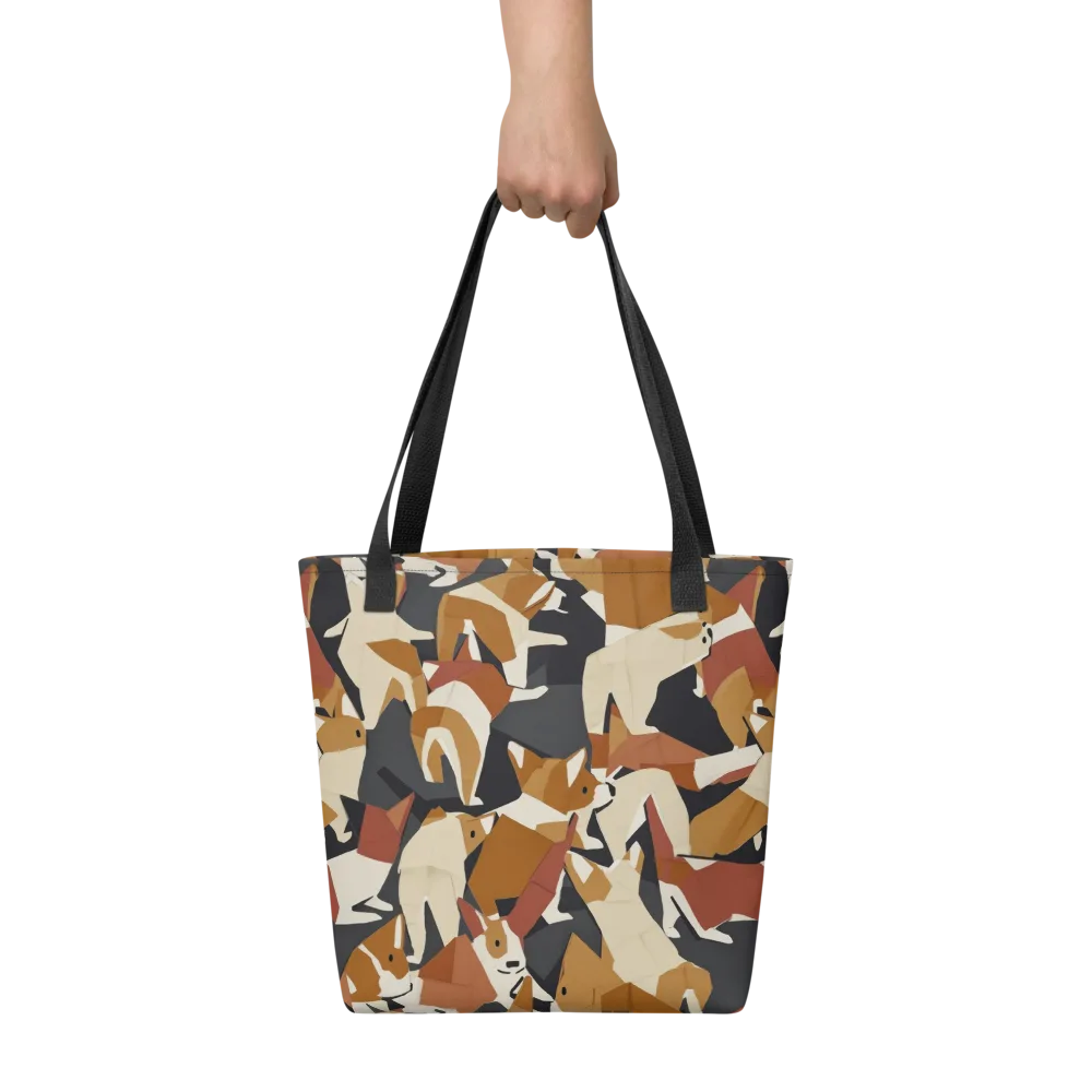 Rustic Paws on Tote Bag — Front