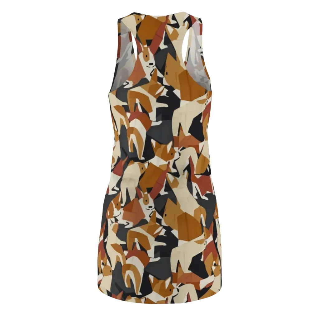 Rustic Paws on Racerback Dress — Back