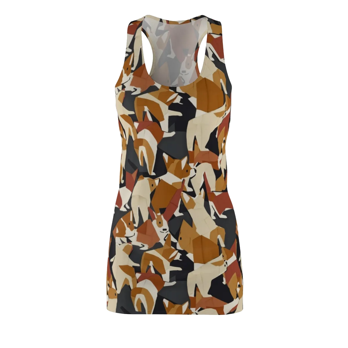 Rustic Paws on Racerback Dress — Front