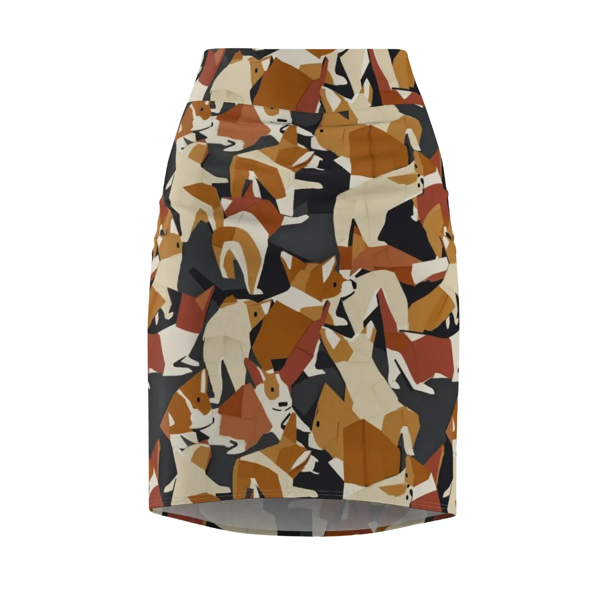 Rustic Paws on Pencil Skirt — Front