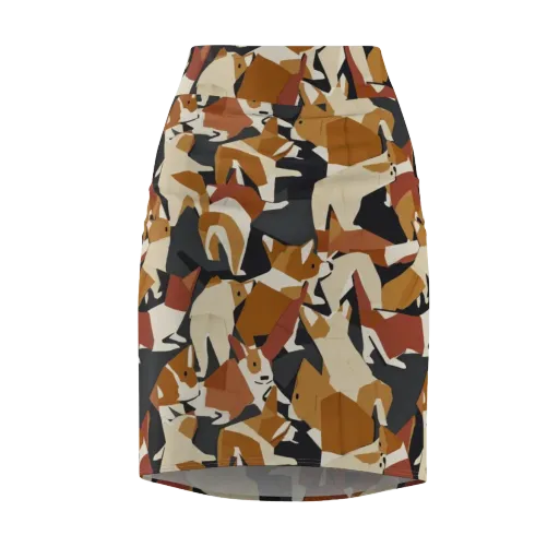Rustic Paws on a Pencil Skirt