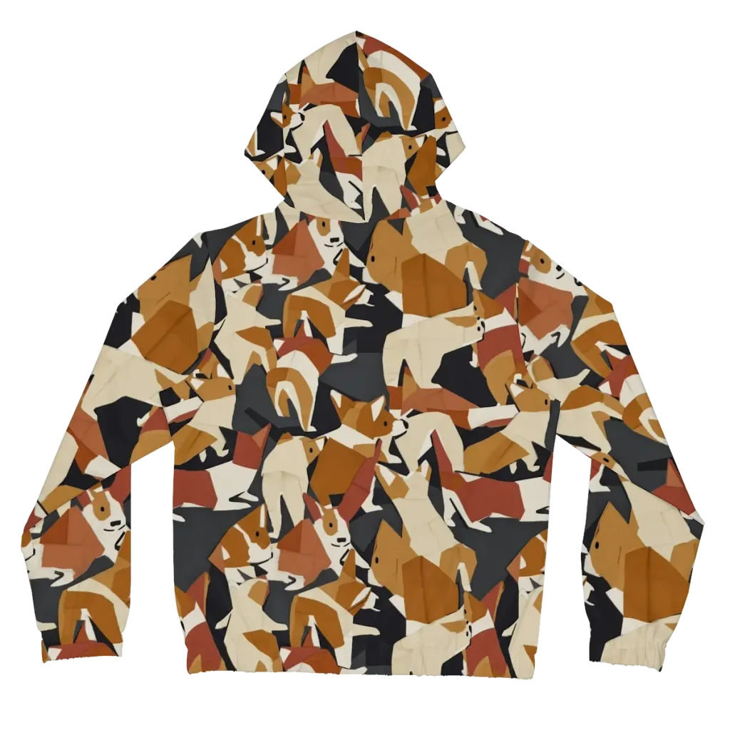 Rustic Paws on Women's Full-Zip Hoodie — Back