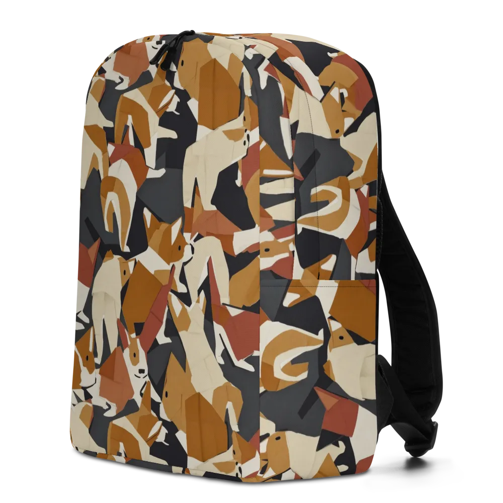 Rustic Paws on Minimalist Backpack — Left