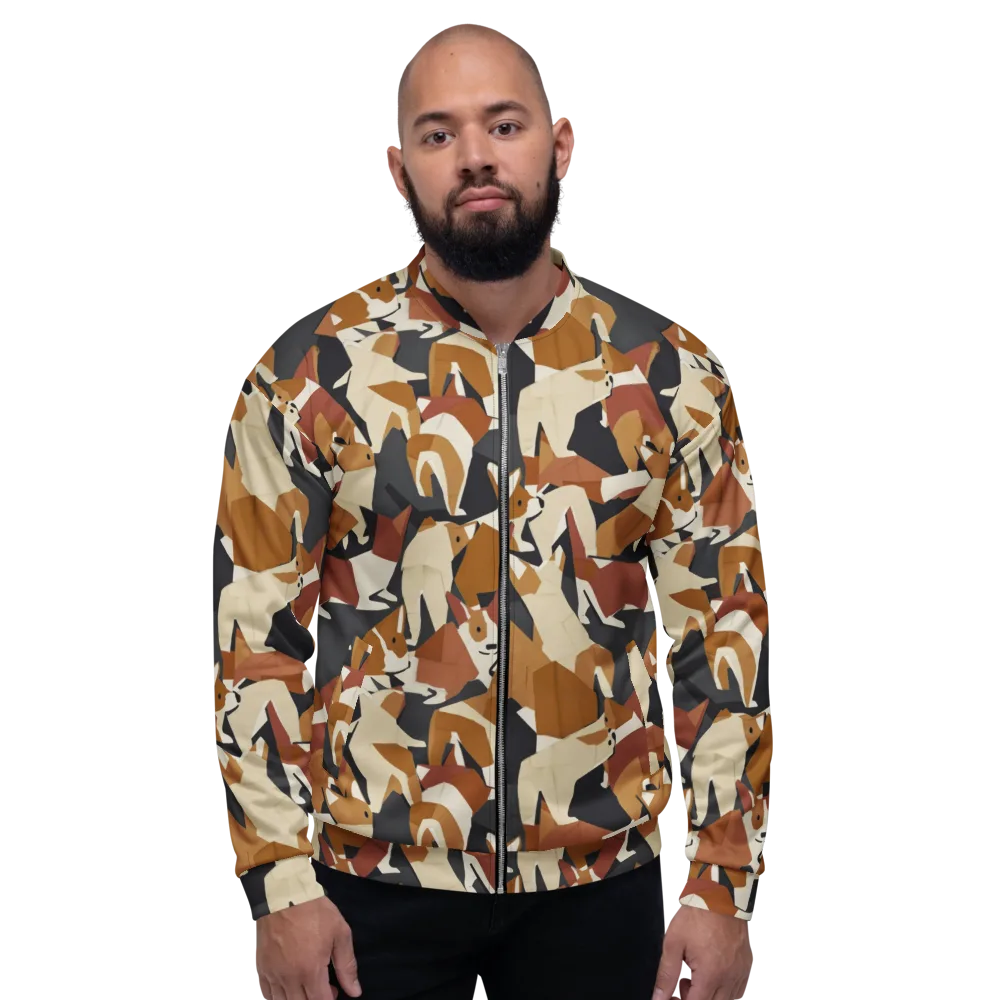 Rustic Paws on Bomber Jacket — Front